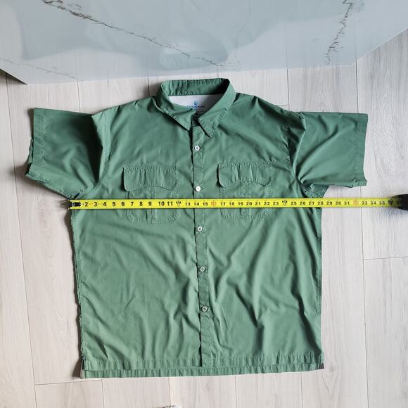 Men's Green Short Sleeve Shirt - Picture 6 of 11